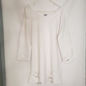 Asos oversized distressed dress